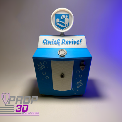 Quick Revive Cola - 1:8th Scale Model Parody Perk Machine, Zombies Inspired.